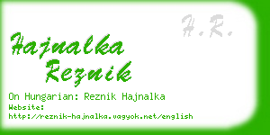 hajnalka reznik business card